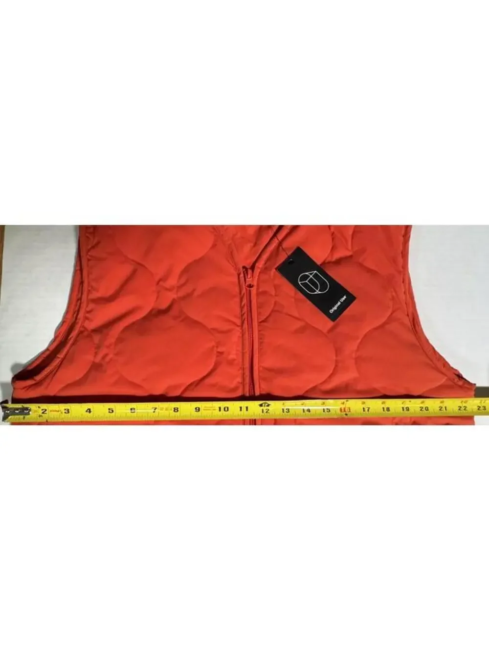 Original Use Orange Puffer Vest Full Zip Pockets Men's Size M NEW NWT